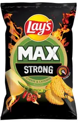 Lay's Max Strong s příchutí sýra a pikantních papriček