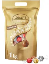 Lindt Bonboniéra LINDOR Megabalení čokoládových pralinek zlatý mix