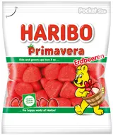 Haribo Primavera Erdbeeren Bonbóny ve tvaru jahod s marshmallow příchutí