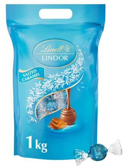 Lindt Bonboniéra LINDOR Megabalení čokoládových pralinek slaný karamel