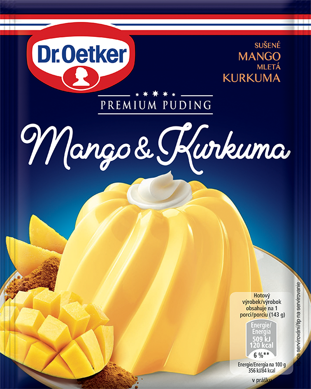 Dr.Oetker Premium puding Mango & kurkuma