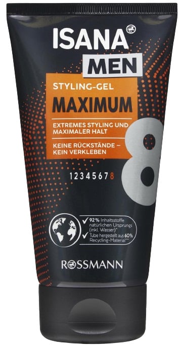 ISANA Men Maximum 8 gel na vlasy