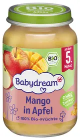 Babydream BIO Ovocné pyré jablko s mangem