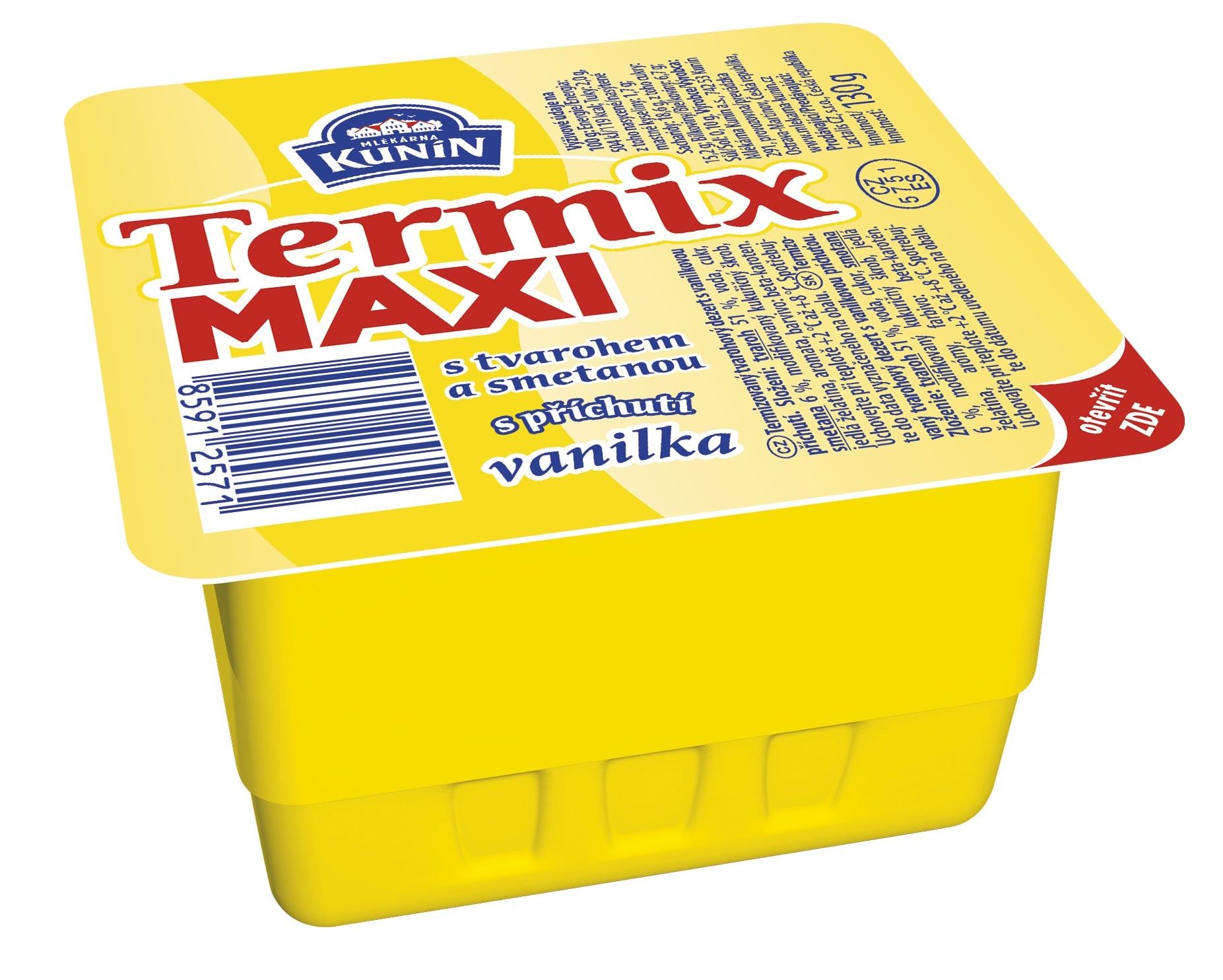 Mlékárna Kunín Termix maxi s příchutí vanilka