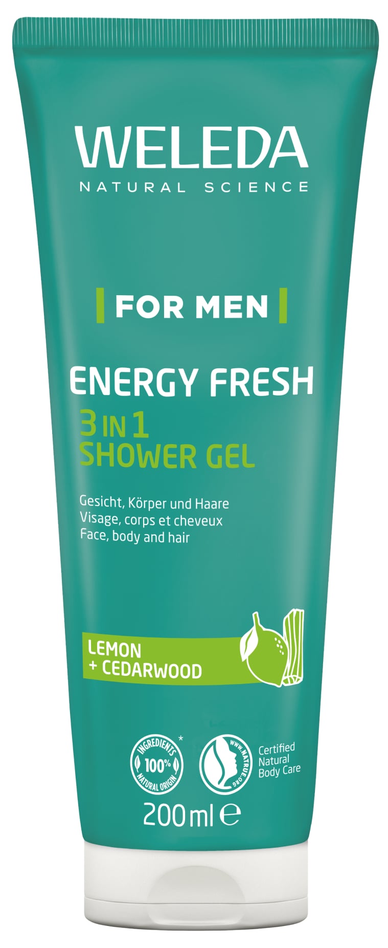 Weleda BIO Energy Fresh sprchový gel pro muže 3v1