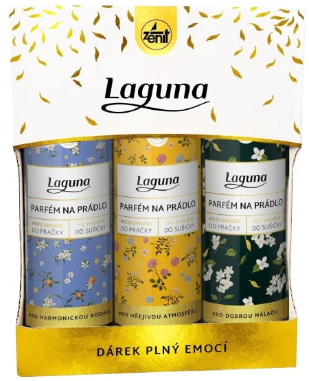 Laguna Dárkový balíček parfémů na prádlo Rodina (3×0,3 l)
