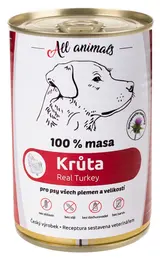 All Animals Mletá krůta konzerva pro psy