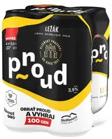 Proud pivo ležák ochucený 4×0,5 l plech