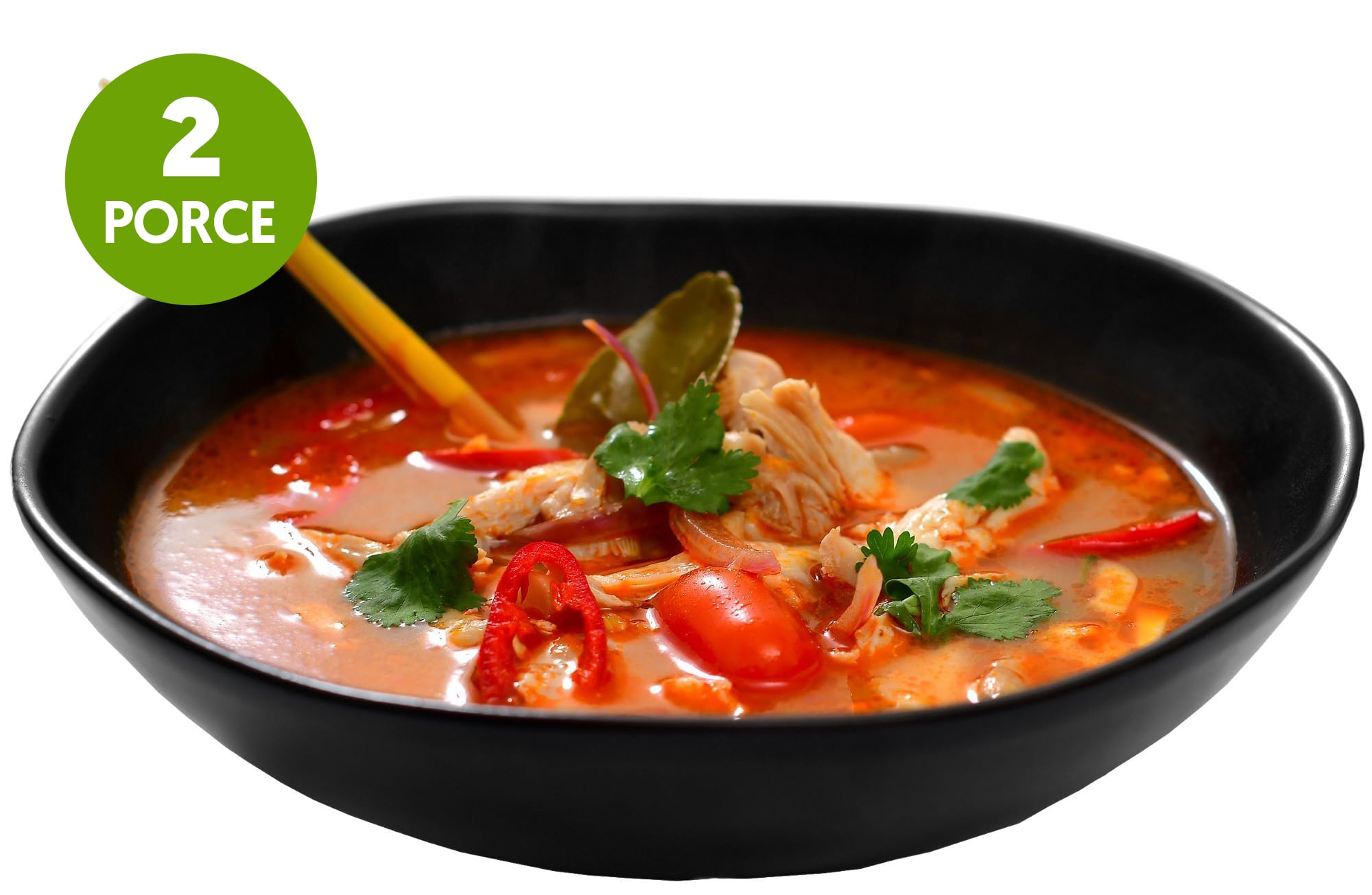 Tom yum polévka s kuřecím masem (set k přípravě polévky)