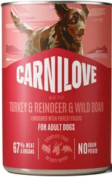 Carnilove Paté konzerva pro psy zvěřina, sob a krocan