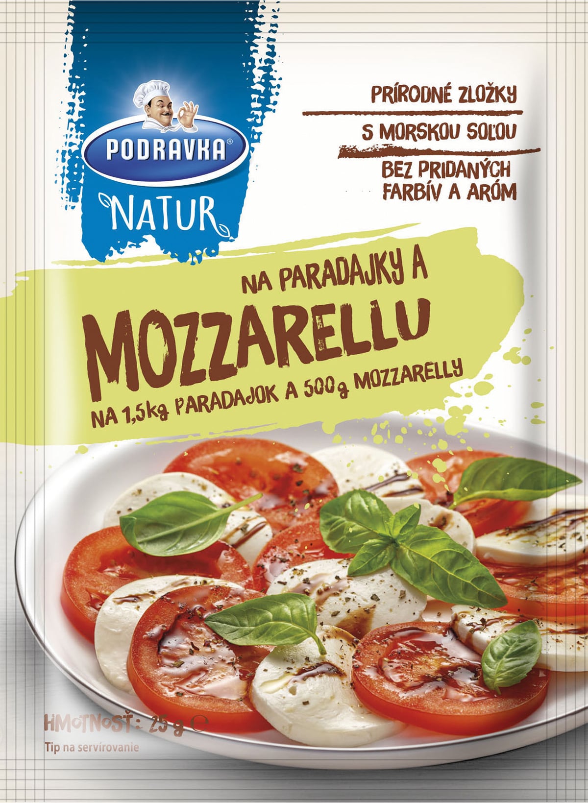 Podravka Natur Kořenící směs na rajčata a mozzarellu