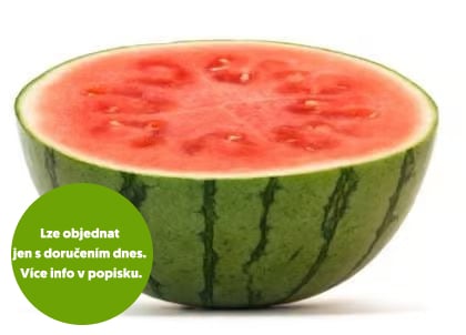 Krájený meloun vodní, půlka