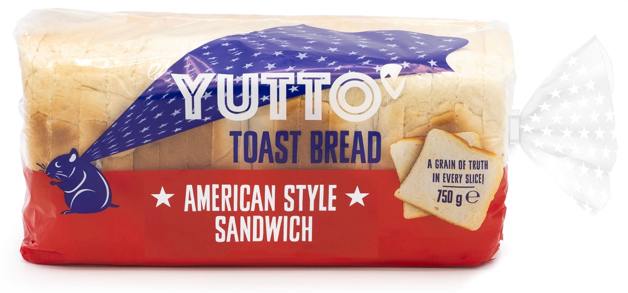 Yutto American Style toustový pšeničný chléb, krájený