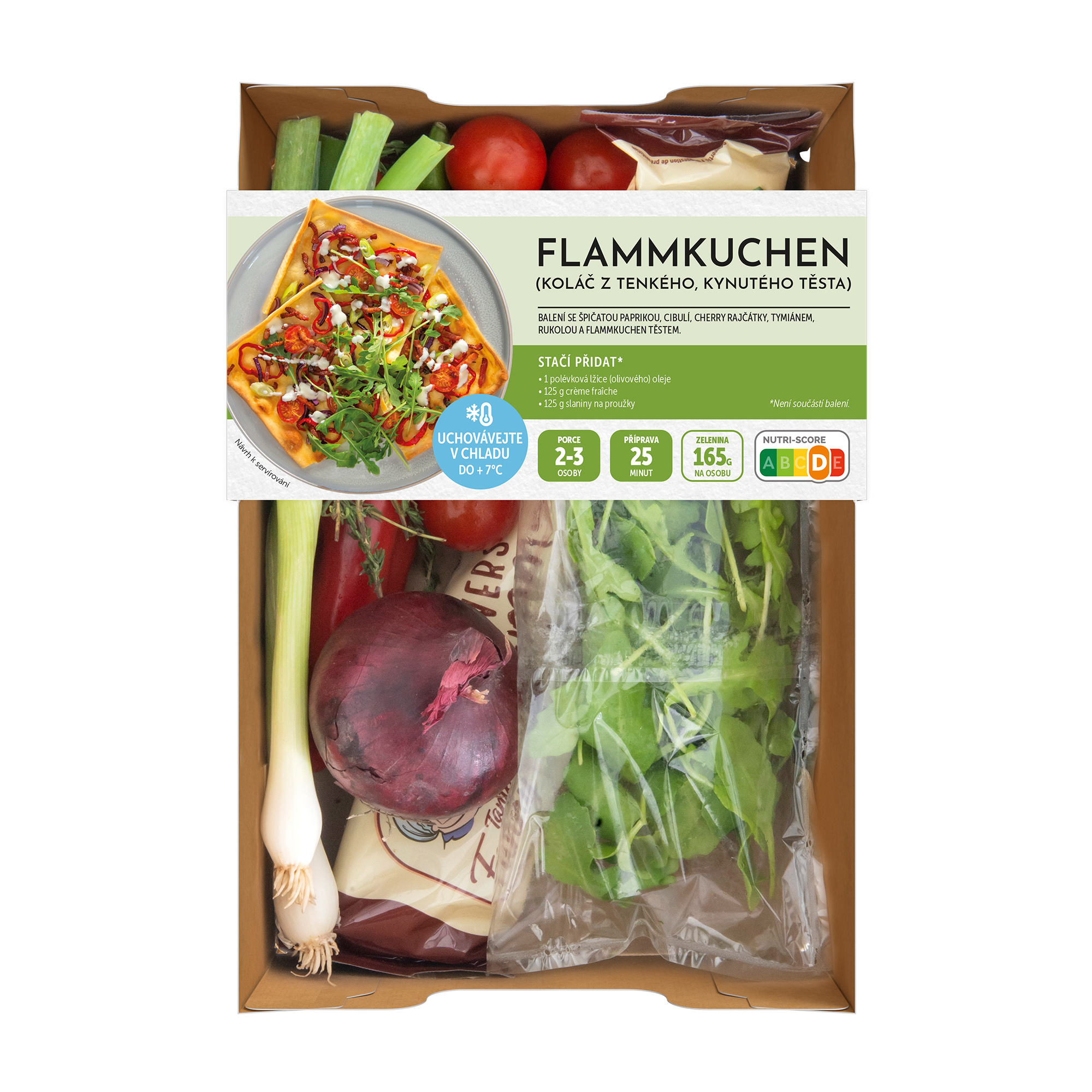 Kuchařský box – Flammkuchen (koláč z tenkého, kynutého těsta)