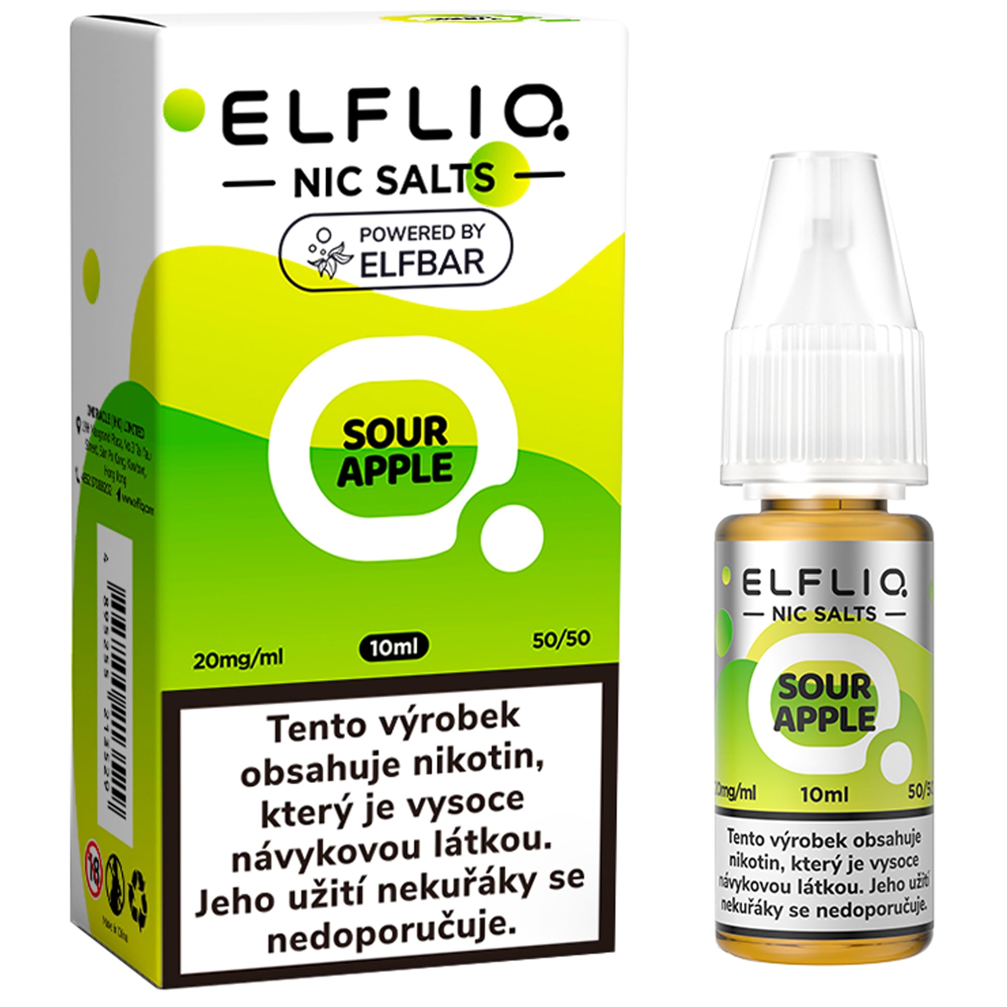 ELFLIQ E-liquid Elf Bar kyselé jablko 20 mg