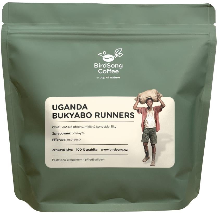 BirdSong Coffee Uganda Bukyabo Runners espresso zrnková káva