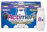Actimel Probiotický jogurtový nápoj borůvka a ostružina 8×100 g