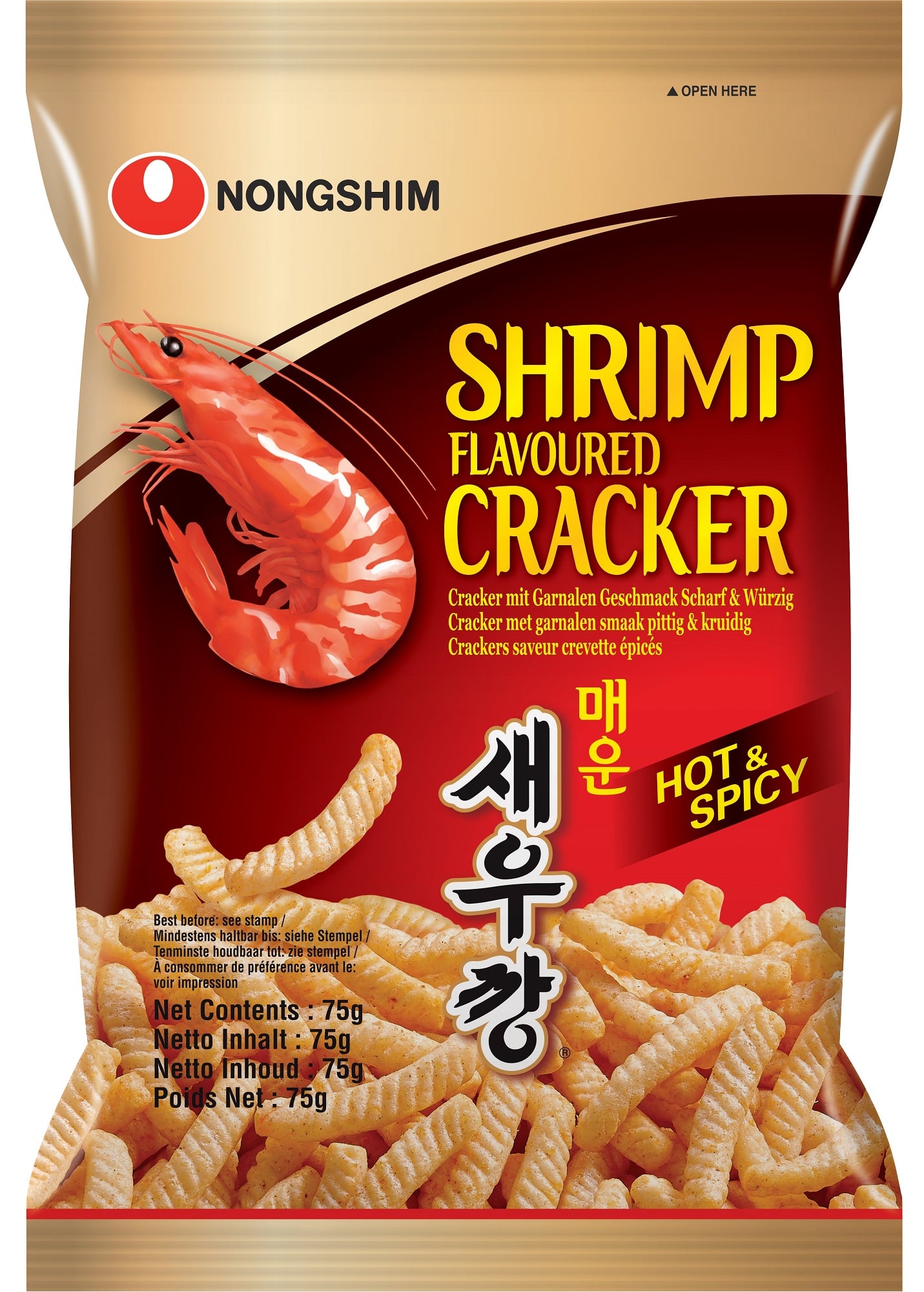 Nongshim Pálivé krevetové krekry