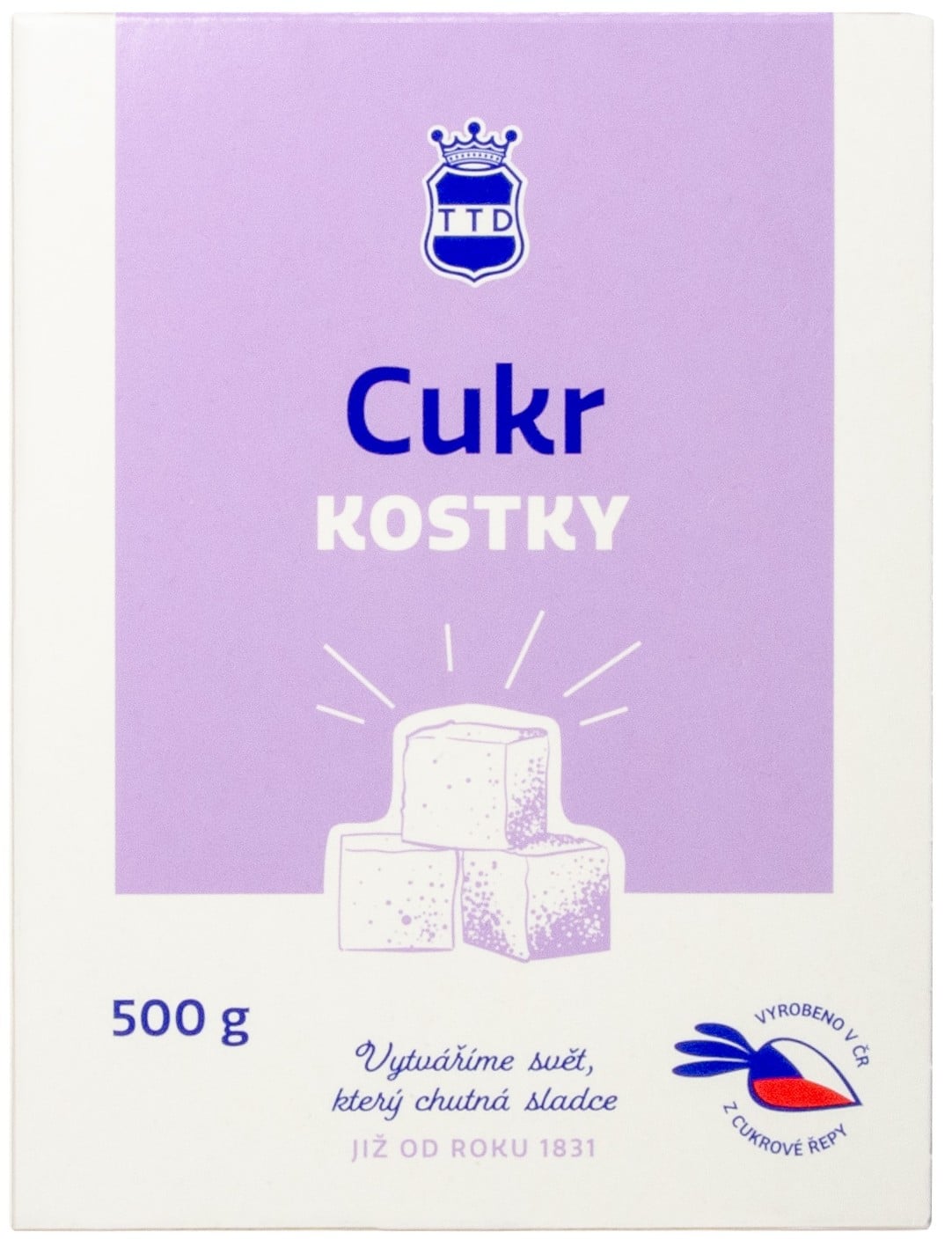 Cukr bílý kostky