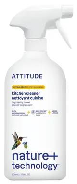 Attitude Nature+ Čistič na kuchyně s vůní citronové kůry s rozprašovačem