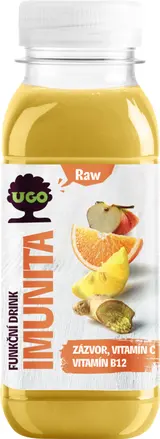 UGO Funkční drink Imunita – jablko, pomeranč, citron, zázvor