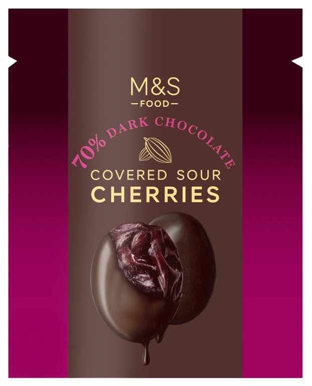 Marks & Spencer Třešně v hořké čokoládě