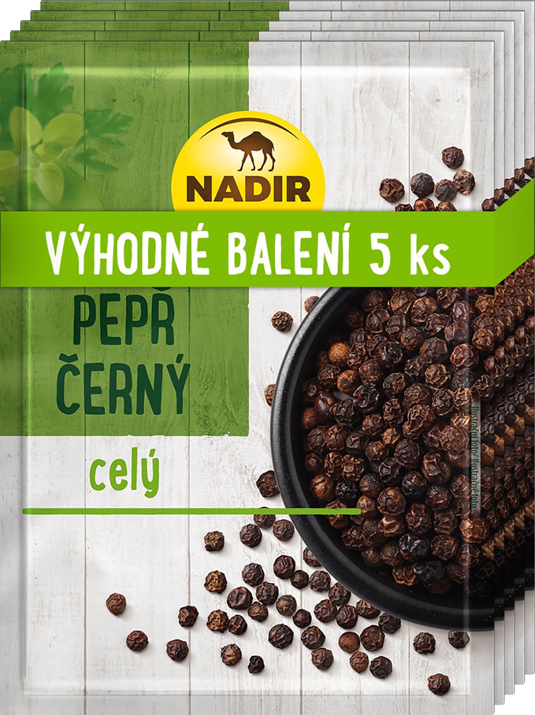 Nadir Pepř černý celý 5ks
