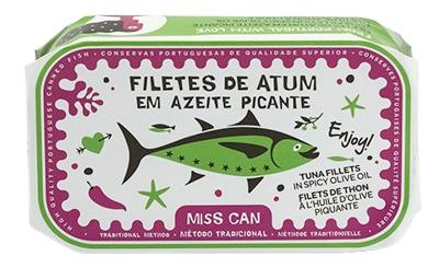 Miss Can Filety z tuňáka v olivovém oleji pikantní