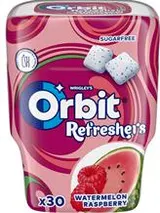 Wrigley's Orbit Refreshers žvýkačky bez cukru Meloun a malina – dóza