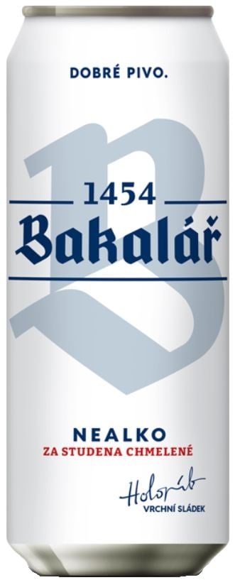 Bakalář Nealkoholický za studena chmelený plech