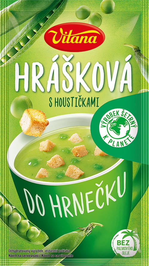 Vitana Do hrnečku Instantní polévka hrášková s houstičkami