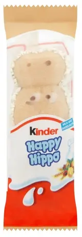 Kinder Happy Hippo Oplatka s mléčnou a lískooříškovou náplní
