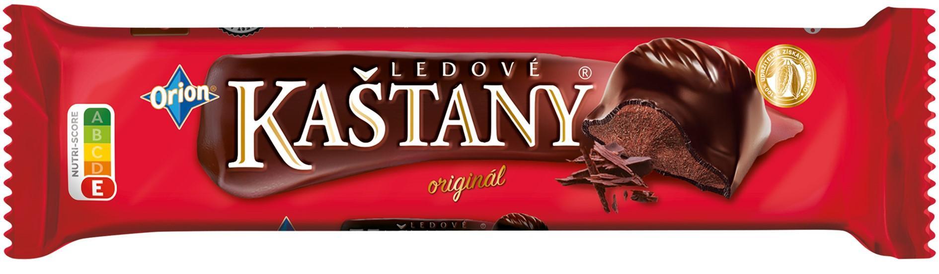 Orion Ledové Kaštany originál čokoládová tyčinka s hořkou čokoládou