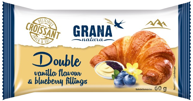 Grana Croissant vanilka a borůvka