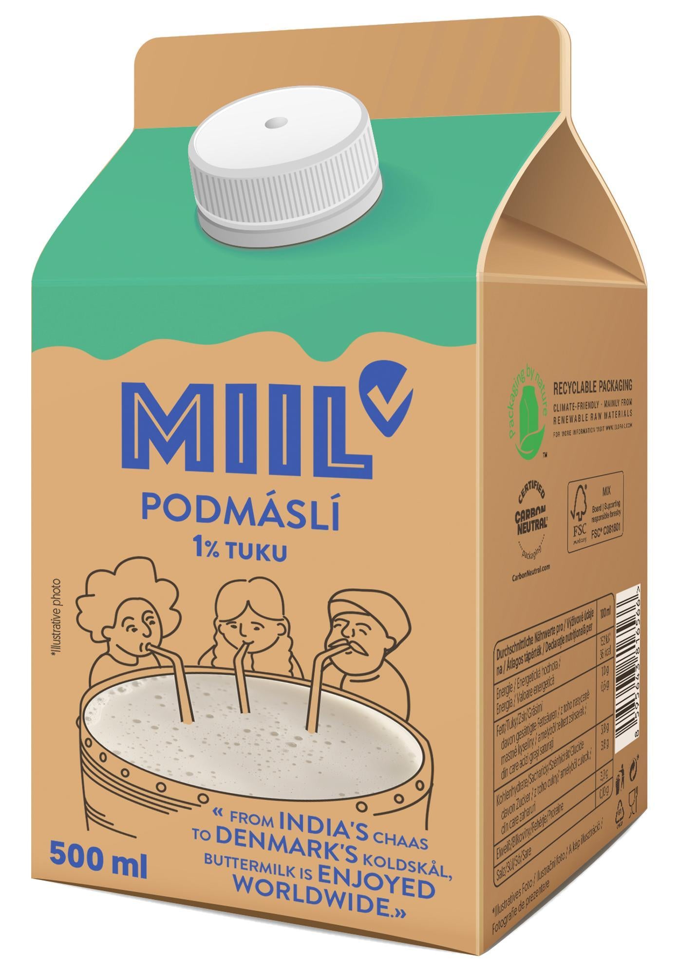 Miil Podmáslí kysané 1 %