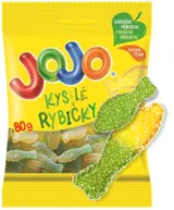 Jojo Kyselé rybičky želé bonbóny s ovocnými příchutěmi