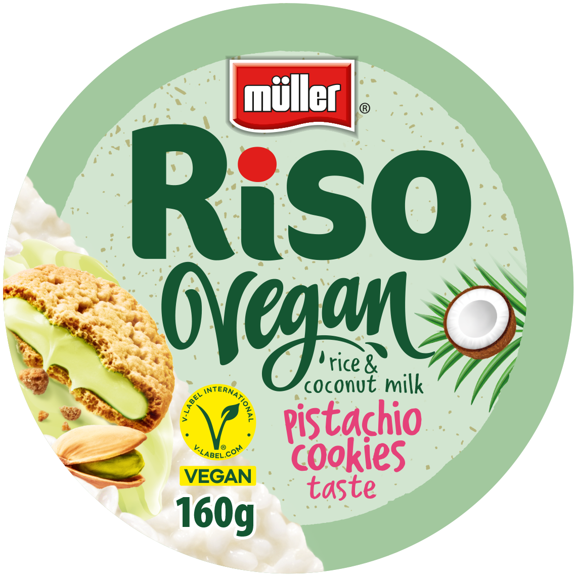 Müller Riso Vegan rýže pistacchio cookie