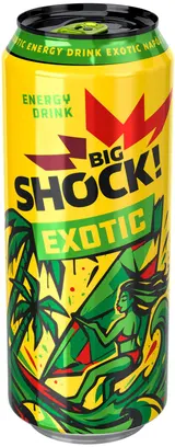 Big Shock! Energy Exotic juicy energetický nápoj plech
