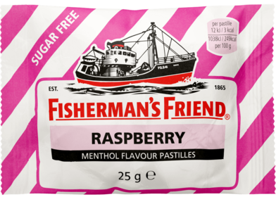 Fisherman's Friend Malina bez cukru růžový