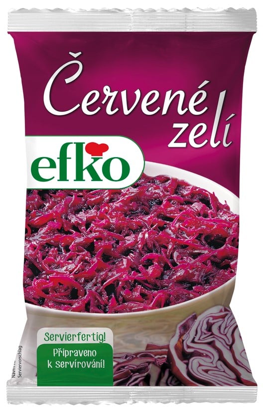 Efko Červené zelí sterilované, sáček