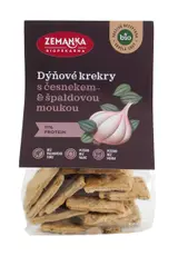 Biopekárna Zemanka BIO Dýňové krekry se špaldou a česnekem