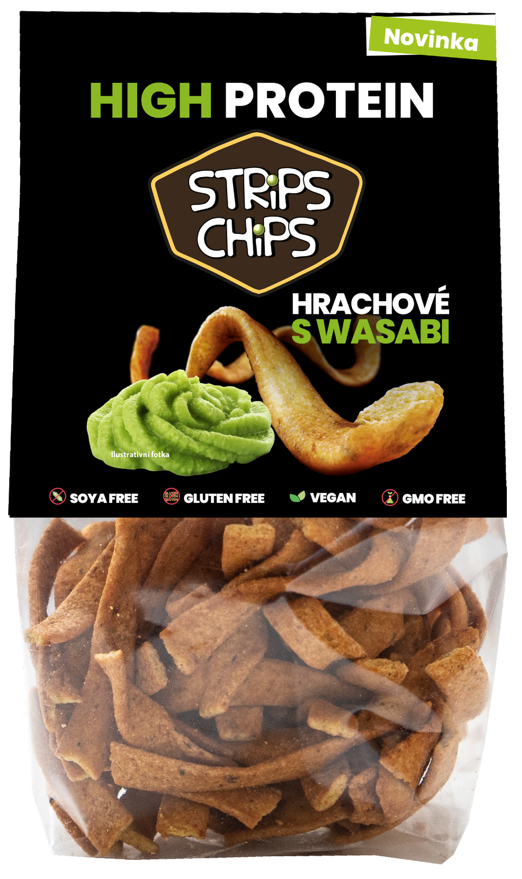 Strips Chips Hrachové s wasabi