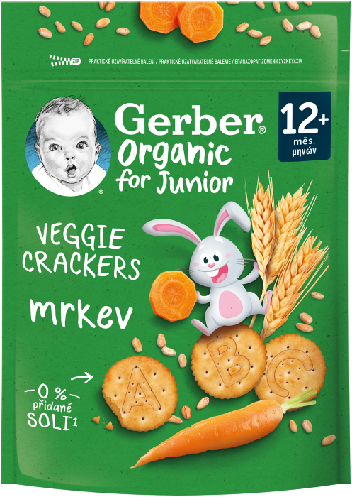 Gerber Organic BIO Krekry s mrkví