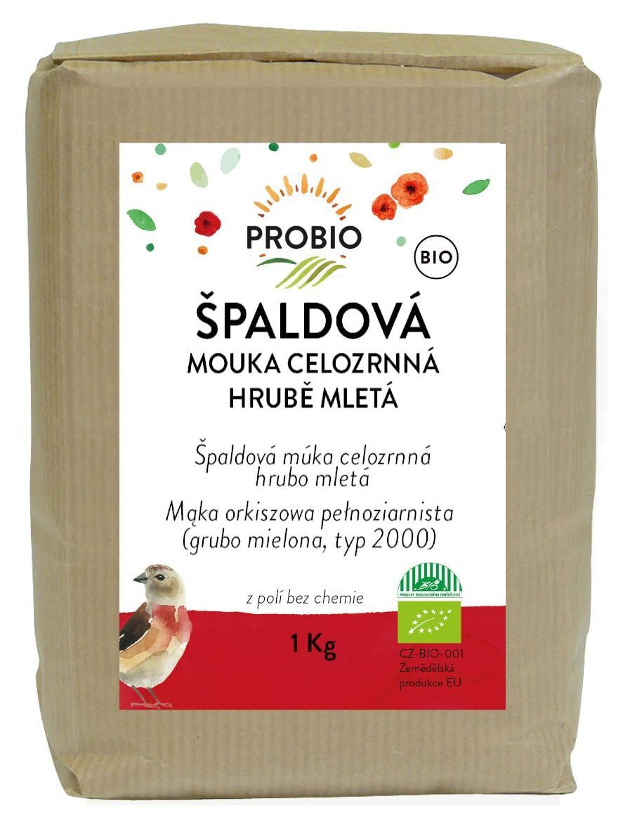 Probio BIO Mouka špaldová celozrnná hrubě mletá