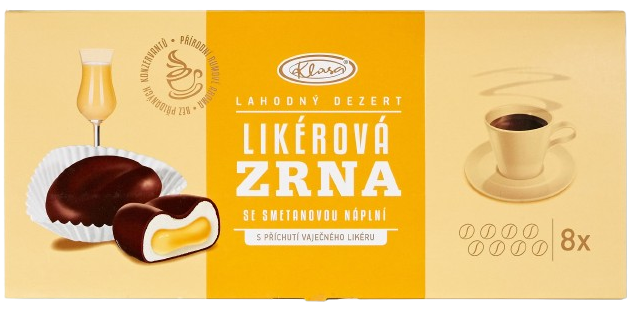Klasa Likérová zrna s příchutí vaječného likéru