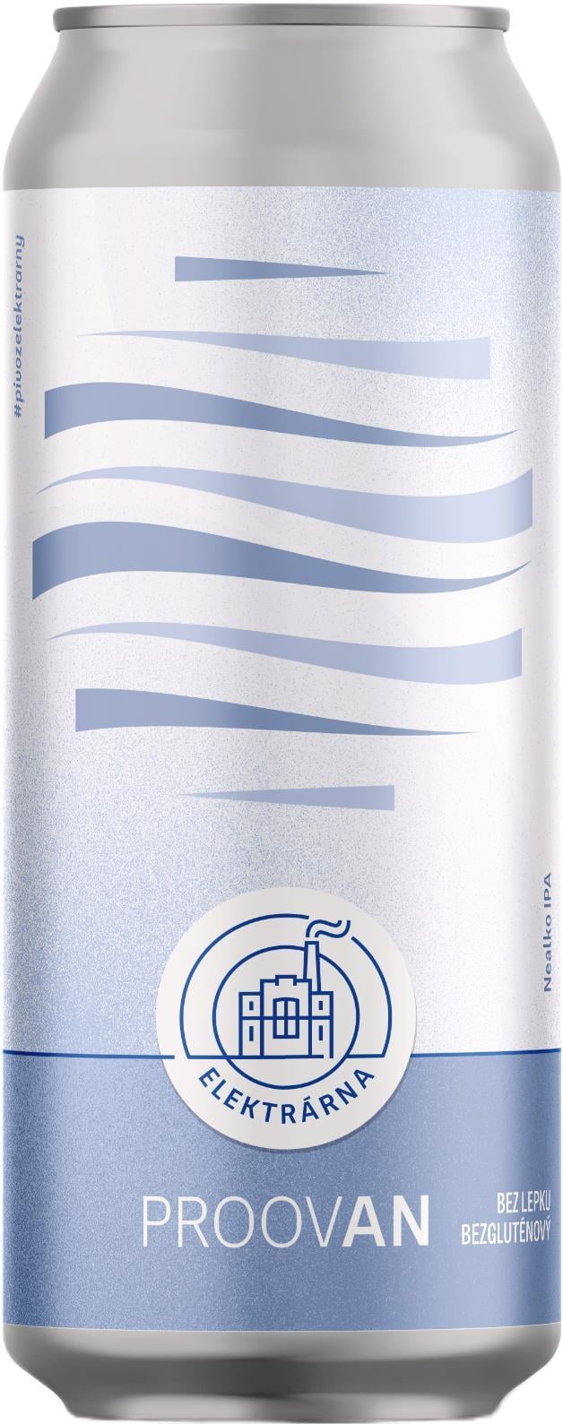 Elektrárna Proovan nealkoholické pivo stylu IPA bez lepku