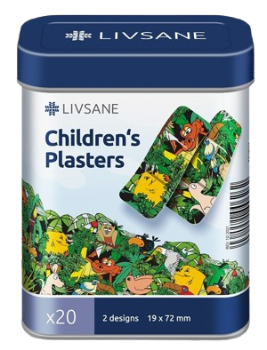 LIVSANE Dětské náplasti v plechové dóze 20ks