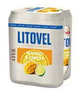 Litovel Mango a limeta nealko plech (4×0,5 l)