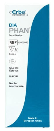 DIAPHAN PRO SEBETESTOVÁNÍ 10006983, VIZUÁLNÍ TEST Z MOČI PRO DIABETIKY II.TY