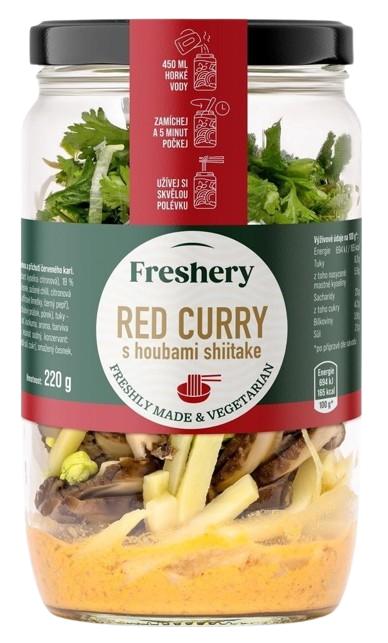 Freshery Red curry s houbami shiitake (směs na přípravu polévky)